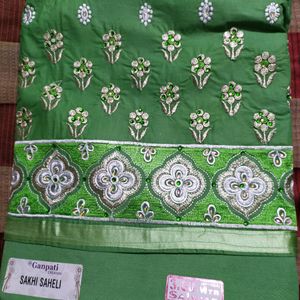 Unstitched Beautiful Green Suit