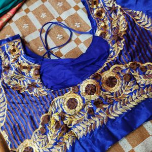 Like New Blue Designer Blouse For Women