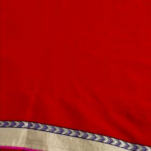 New Beautiful Double Shade Plane Saree