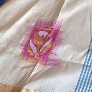 100% Pure Ganga Jamuna Bomkai Saree