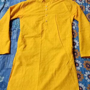 Mustard Yellow Colour Kurta For Festive Wear...