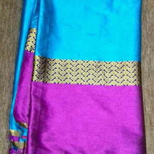 Silk Saree With Blouse. Bust Size 38in