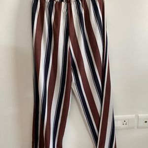 Shein Striped High Waist Pants