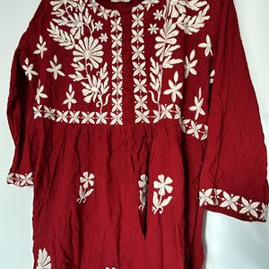 Embroidery Short Kurta