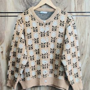 Light Brown Designer Cardigan Size-42