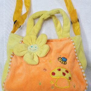 IMPORTED CUTE & FLUFFY YELLOW BAG