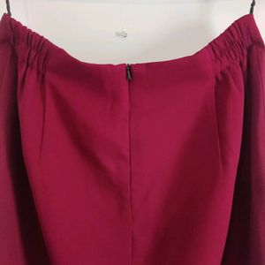 Maroon Skirt