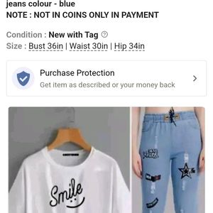 Smile T Shirt With Jeans