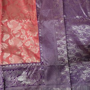 Banarasi Silk Kanjivarm Palu Saree With Blouse