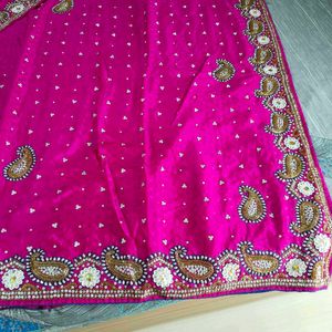 Rani Pink Sari With Blouse