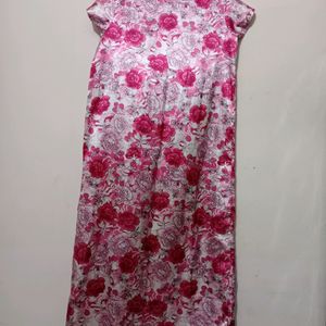 Women Flower Print Nighty