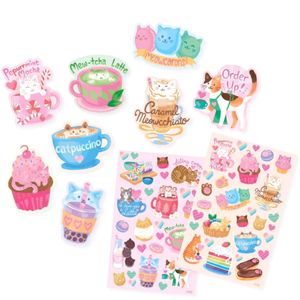 OOLY, Cat Cafe Scented Stickers New