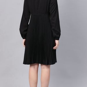 Black Pleated Dress