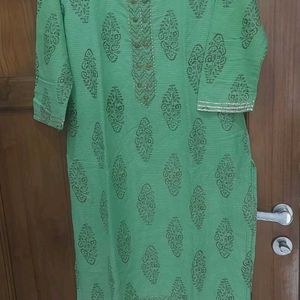 Mango Green Kurti