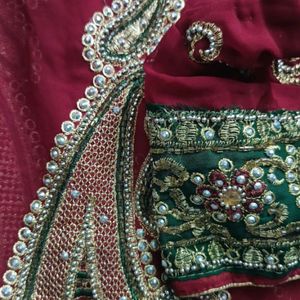 Bridel Saree With Dupatta