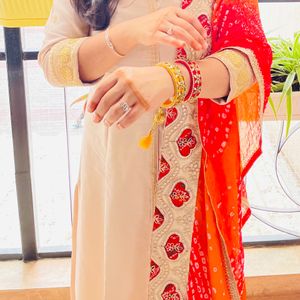 Red And Yellow Traditional Bangles