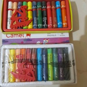 Pack Of 4 Pencil Boxes And 2 Oil Pastels