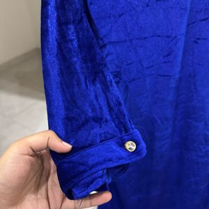 Velvet Indo Western Shirt/kurta