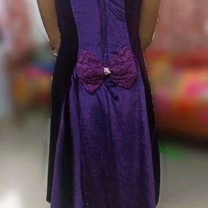 Purple A Line Frock