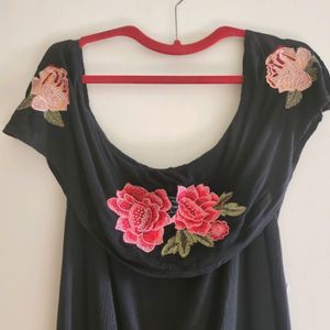 Off Shoulder Long Top Or Dress