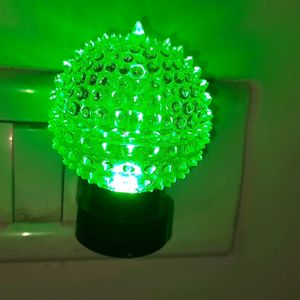 Green color light lamp