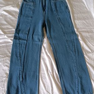 Straight Fit High Waist Jeans