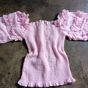 Baby Pink Korean Top