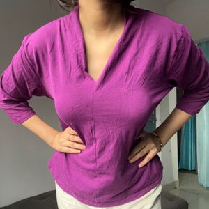 Korean Soft Purple Top