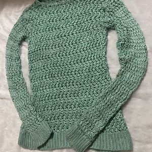 Mango Y2k Crochet Pullover Sweater