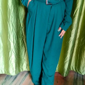 Tokyo Talkies Dark Green Jumpsuit