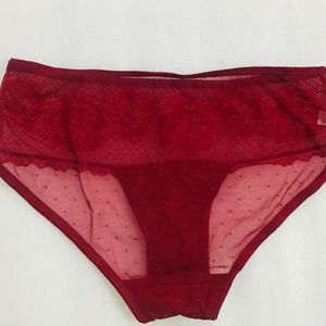 Enamor Red Netted Panty