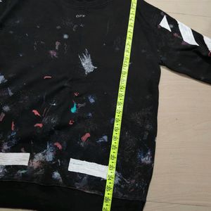 OFF-WHITE Galaxy Brushed Print Sweatshirt 'Black'