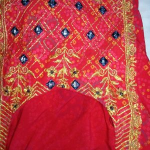 Red Cotton Kurti