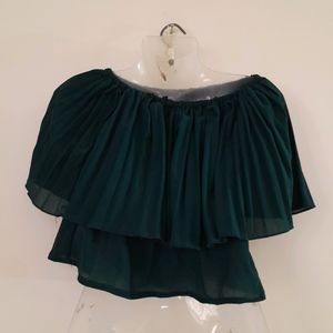 Dark Sea Green Casual Top (Women's)