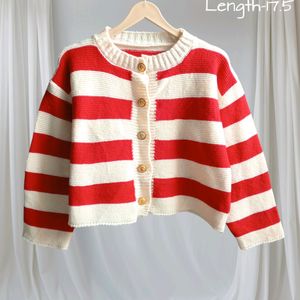 Striped Knitted Cardigan