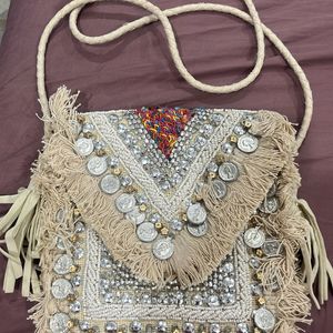 Unused Ethnic Style Sling Bag