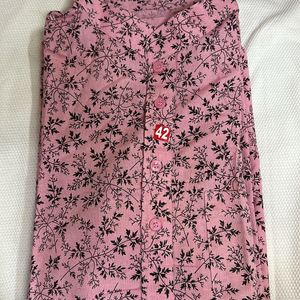 Pink Color Kurta For Mens