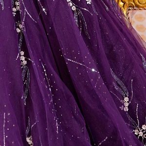 Purple lehenga