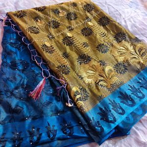 Today Only🎉Unused Saree With Blouse (Women's)