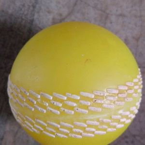 Yellow Rubber T-20 Ball