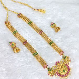 Temple Jewellery Long Set