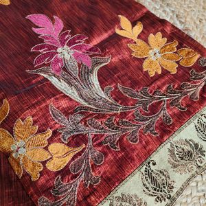 Multi Embroidery Saree