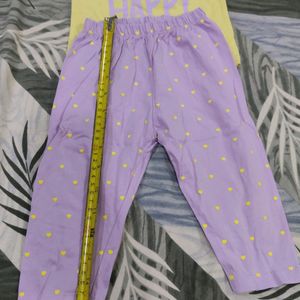 top and pyjama set for baby girl