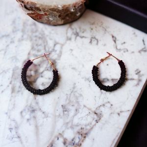 Handmade Black  Earrings