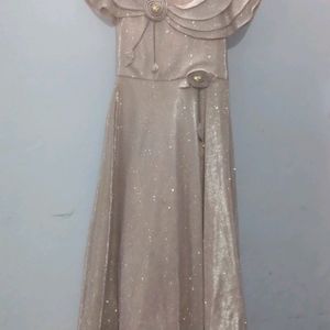 Glitter Gown For Girls With CanCan Shown In Pictur