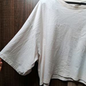 H&M Oversized Crop Tshirt