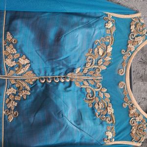 embroidered kurta set with dupatta