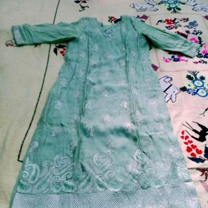 A Exclusive Silk Suit With Chunri