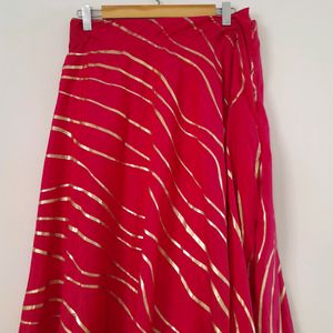 Pink Printed Skirt (Women's)