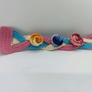 Combo Of Crochet Headband And Bracelet